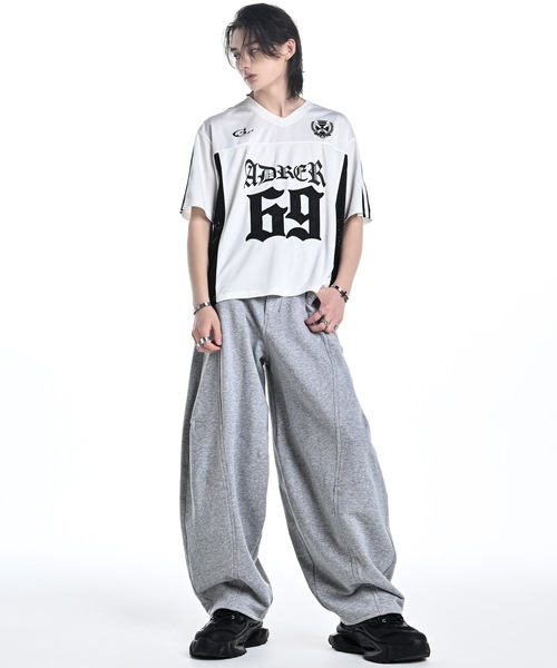 VINTAGE アート スプレー パターン 総柄 モノトーン バルーン パンツ VINTAGE アート スプレー パターン 総柄 モノトーン バルーン パンツ