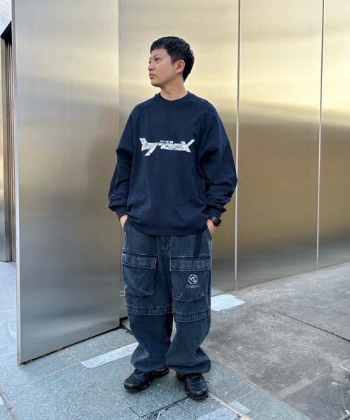 「WHO'S WHO gallery」 「kookyn」長袖Tシャツ FREE チャコールグレー メンズ_画像8