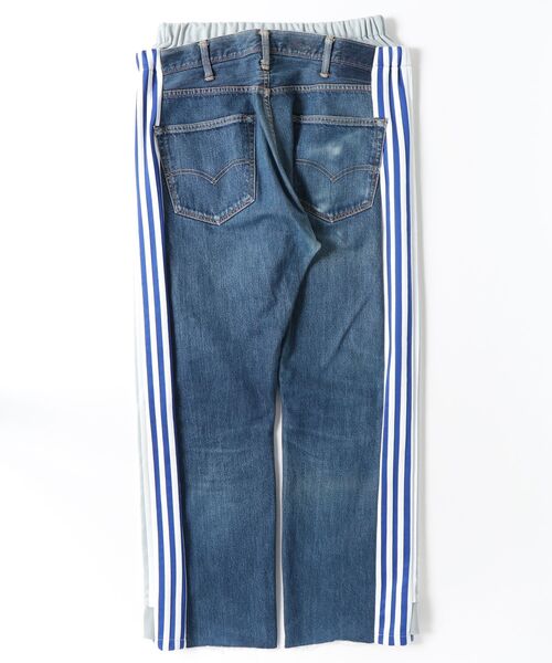ジーンズ DISCOVERED ”newsed” Docking Layered Track Denim Pants メンズの画像