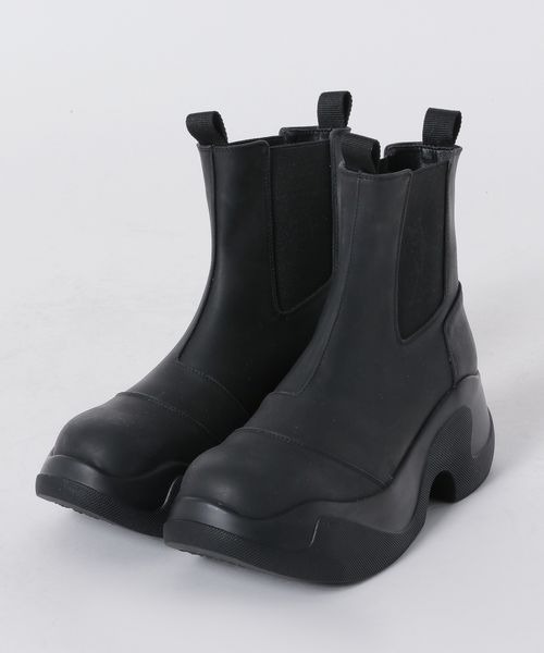 「JEANASIS」 ショートブーツ LARGE ブラック レディース_画像4