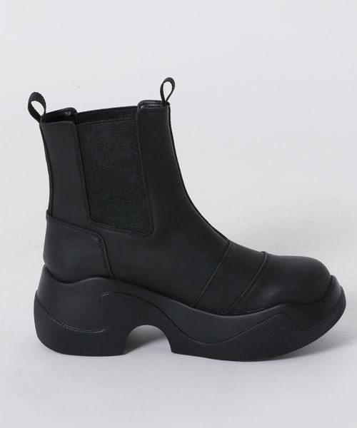 「JEANASIS」 ショートブーツ LARGE ブラック レディース_画像6