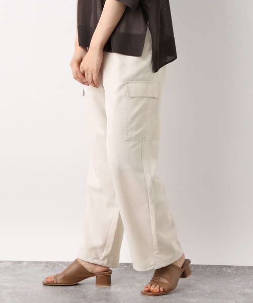 「GLOBAL WORK」 カーゴパンツ LARGE グレイッシュベージュ レディース_画像7