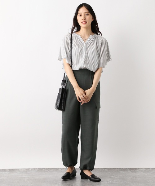 「GLOBAL WORK」 カーゴパンツ LARGE グレイッシュベージュ レディース_画像9