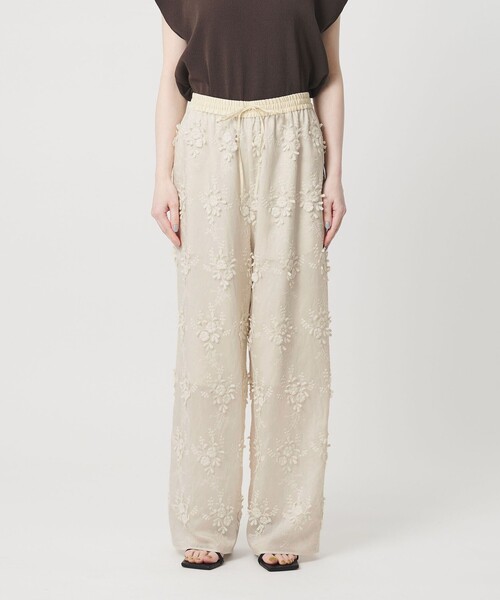 BEAUTY&YOUTH UNITED ARROWS パンツ セルロースナイロン エンブロイ BEAUTY&YOUTH UNITED ARROWS パンツ セルロースナイロン エンブロイ