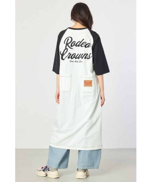 「RODEO CROWNS WIDE BOWL」 7分袖ワンピース FREE ブラック レディース_画像4