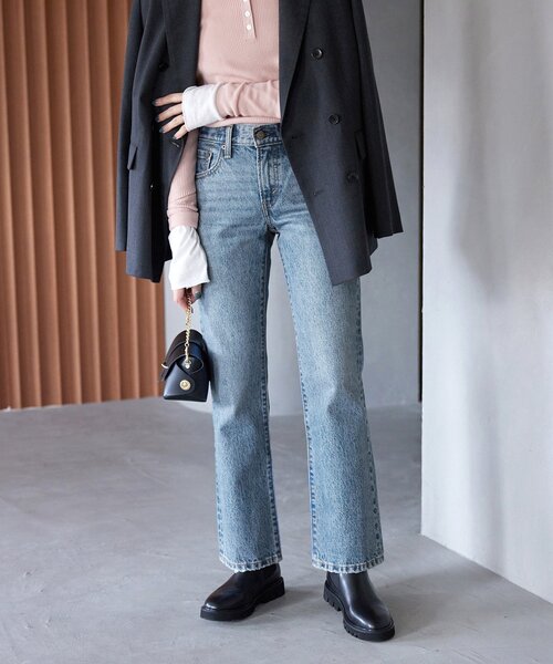 「SLOBE IENA」 「Levi’s」デニムパンツ 25cm ブルー レディースの画像