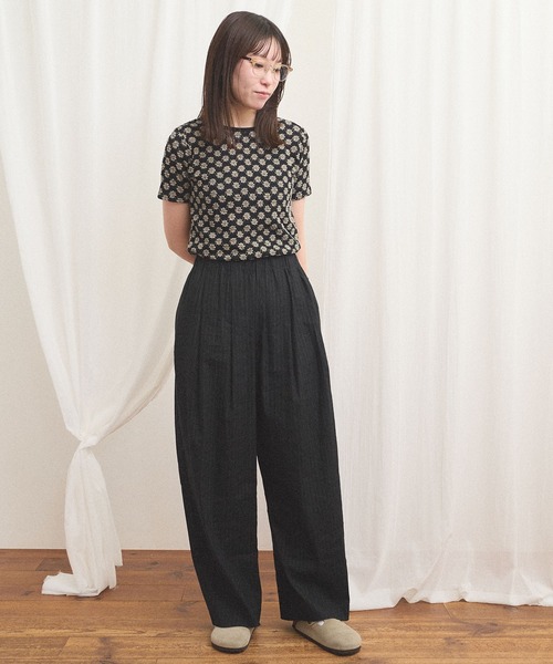 ワイドパンツ パンツ commm pants レディースの画像