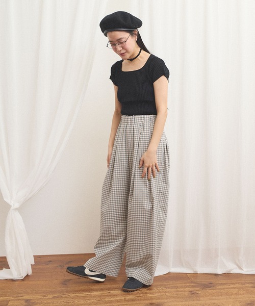 ワイドパンツ パンツ commm pants レディースの画像
