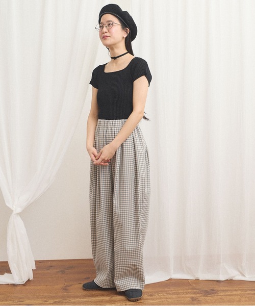 ワイドパンツ パンツ commm pants レディースの画像