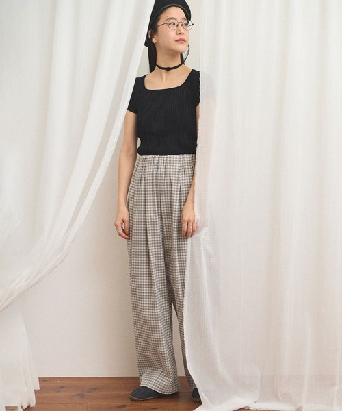 ワイドパンツ パンツ commm pants レディースの画像