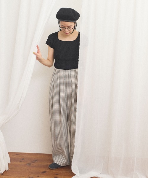 ワイドパンツ パンツ commm pants レディースの画像