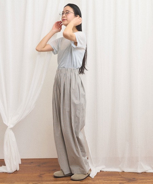 ワイドパンツ パンツ commm pants レディースの画像