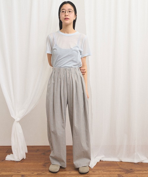 ワイドパンツ パンツ commm pants レディースの画像