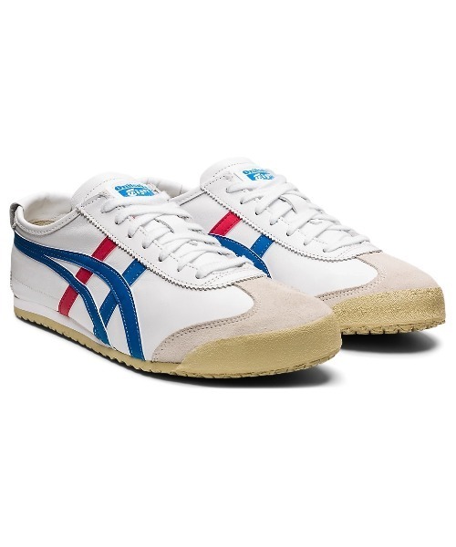 「Onitsuka Tiger」 ローカットスニーカー 24.5 ブラック×ホワイト レディースの画像