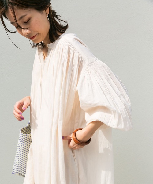 「URBAN RESEARCH DOORS」 長袖ワンピース MEDIUM オフホワイト レディースの画像