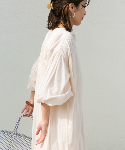 「URBAN RESEARCH DOORS」 長袖ワンピース MEDIUM オフホワイト レディースの画像