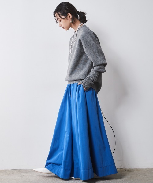 「CHIC STYLE」 長袖ニット L グレー レディース_画像5