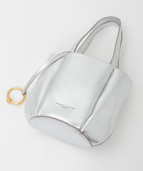GIANNI CHIARINI/ジャンニキアリー二 ショルダーバッグ シルバー 楽天市場】ジャンニキアリーニ ハンドバッグ ショルダーバッグ