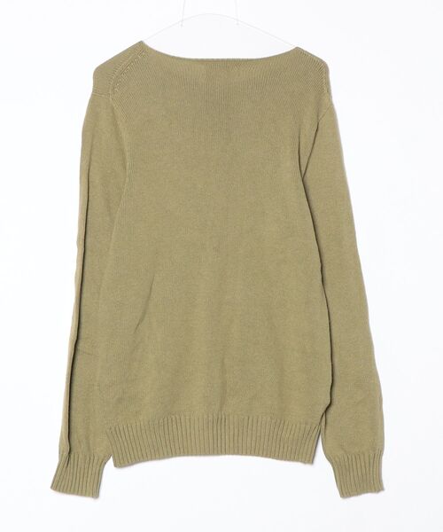 「Journal Standard TRISECT」 長袖ニット MEDIUM グリーン メンズ_画像2