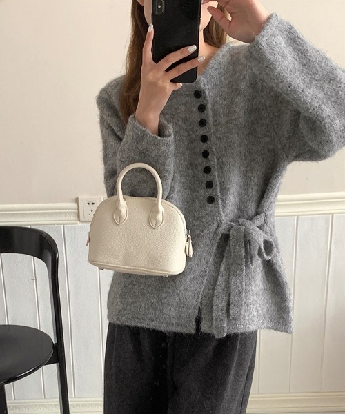 「Miniministore」 ニットカーディガン FREE グレー レディース_画像9