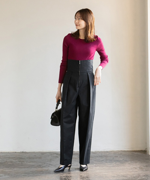 「NOBLE」 パンツ 38 ブラック レディース_画像3