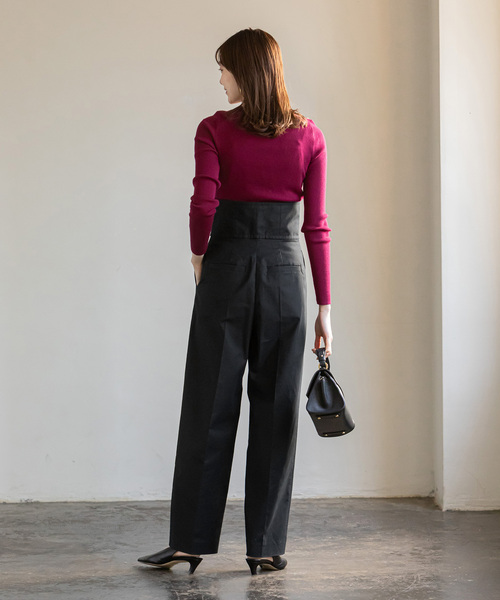 「NOBLE」 パンツ 38 ブラック レディース_画像6