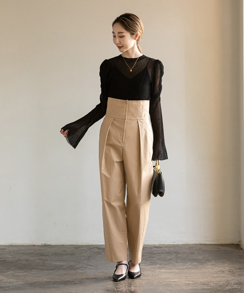 「NOBLE」 パンツ 38 ブラック レディース_画像7