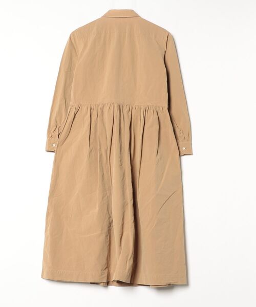 「MORIKAGE SHIRT」 長袖ワンピース - ベージュ レディース_画像2