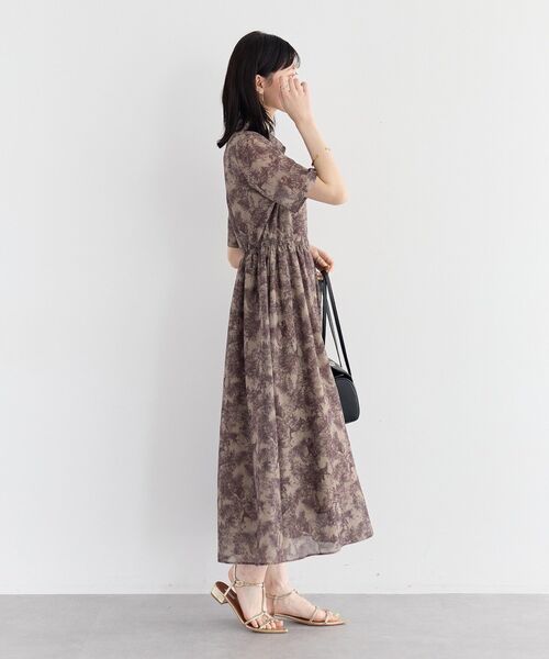 YECCA VECCA（イェッカヴェッカ） シャツワンピース サファリ柄フレア