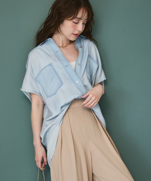 La boutique Bonbon（ラブティックボンボン） ブラウス シャツ 半袖