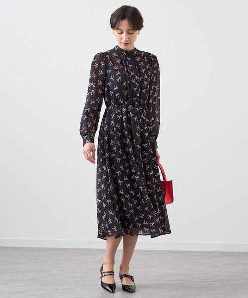 ANAYI（アナイ） 長袖ワンピース 36 ブラック レディース : ZOZOTOWN