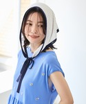 スカーフ バンダナ シャーベットニット 透かし...の詳細画像4