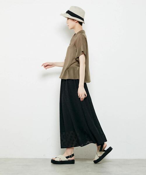 「MELROSE claire」 半袖ブラウス FREE グリーン レディース_画像7