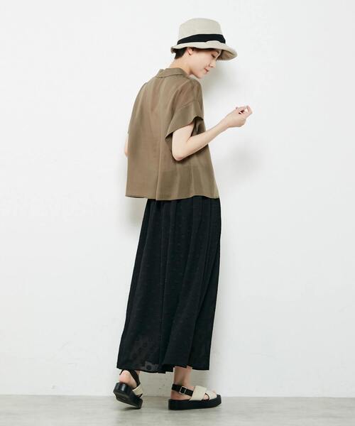 「MELROSE claire」 半袖ブラウス FREE グリーン レディース_画像9