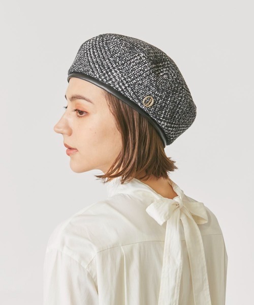 「Chapeau d' O」 ベレー帽 M/57.5cm ブラウン レディース_画像5