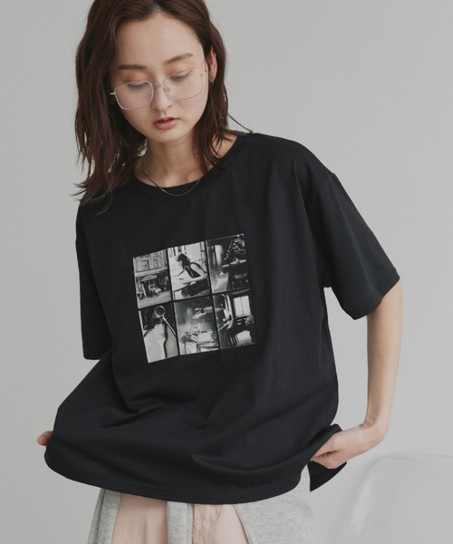 ad thie（アドティエ） tシャツ 半袖 アソート フォトプリント Tシャツ
