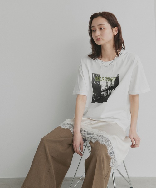 ad thie（アドティエ） tシャツ 半袖 アソート フォトプリント Tシャツ