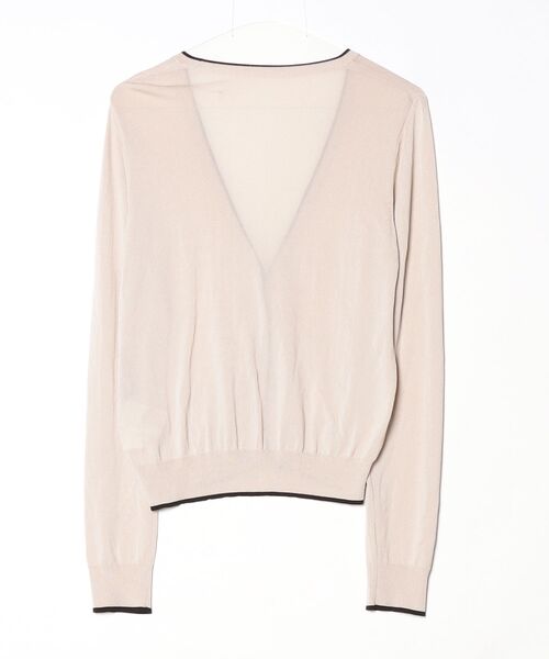 「FOXEY BOUTIQUE」 ニットカーディガン 40 ベージュ レディース_画像2
