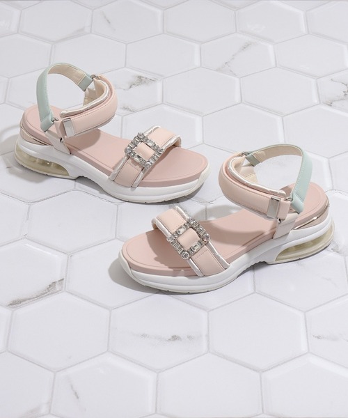 「+diana」 フラットサンダル 23.5cm アイボリー レディース_画像7