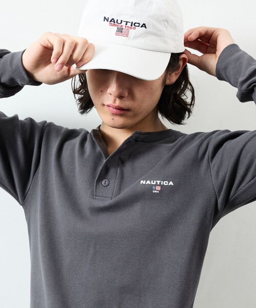 NAUTICA（ノーティカ） ヘンリーネック tシャツ Essentials タイト
