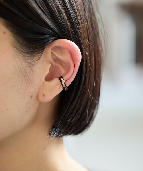 ear PAPILLONNER（イア パピヨネ） イヤーカフ 模様入りエポイヤーカフ