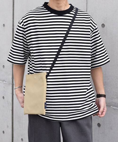 「SHIPS any」 半袖Tシャツ LARGE ブラック メンズ_画像4