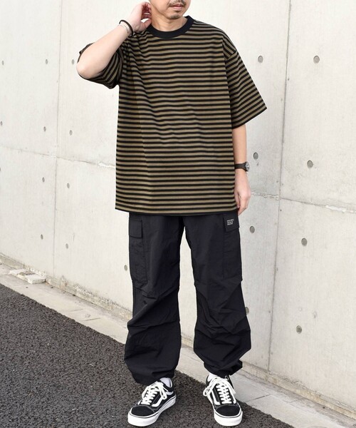 「SHIPS any」 半袖Tシャツ LARGE ブラック メンズ_画像7