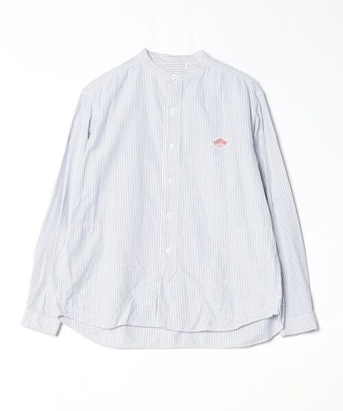 Danton（ダントン） ワンポイント長袖ブラウス 40 ブルー レディース