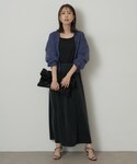 ロング スカート 「秋めきリラクシー/セットア...の詳細画像3