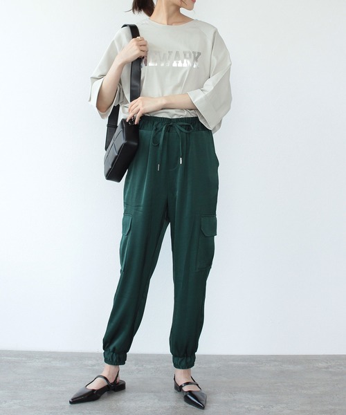 「TITE IN THE STORE」 「Sugar Rose」カーゴパンツ 38 ブラック レディース_画像3
