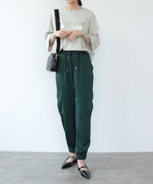 「TITE IN THE STORE」 「Sugar Rose」カーゴパンツ 38 ブラック レディース_画像5