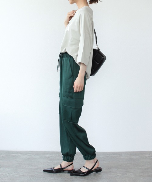 「TITE IN THE STORE」 「Sugar Rose」カーゴパンツ 38 ブラック レディース_画像6