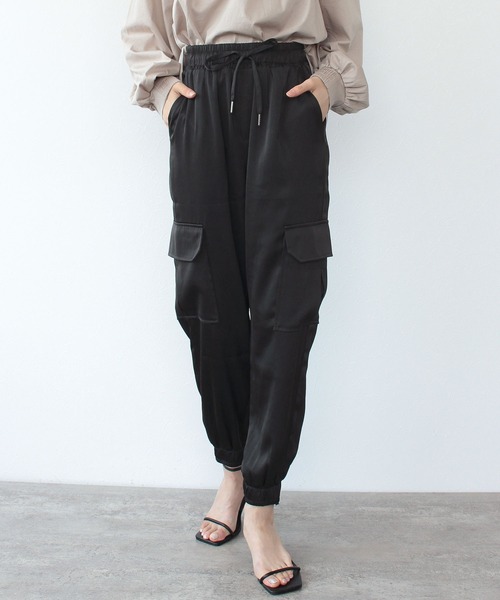 「TITE IN THE STORE」 「Sugar Rose」カーゴパンツ 38 ブラック レディース_画像7