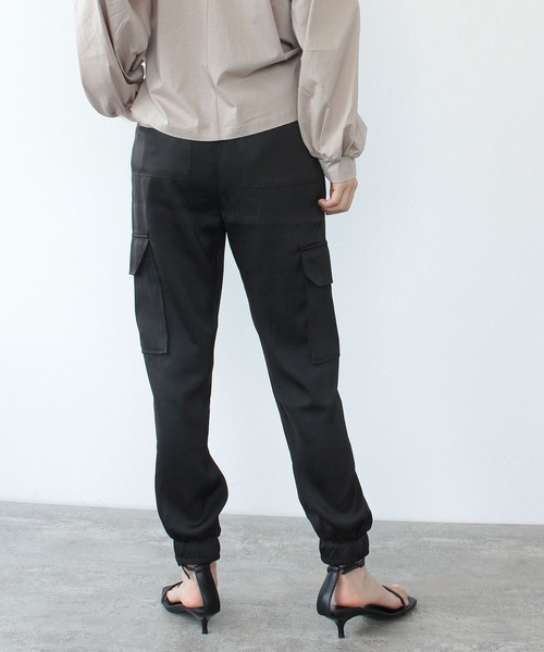 「TITE IN THE STORE」 「Sugar Rose」カーゴパンツ 38 ブラック レディース_画像9